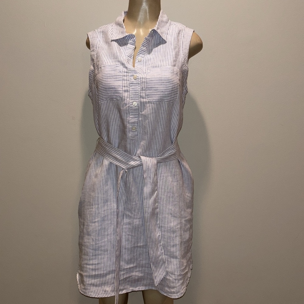 Striped Margo Shirt Dress at vineyard vines size 8 - Picture 2 of 7